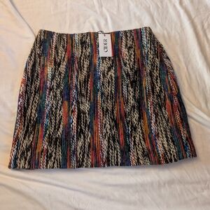 Cider Vibrant Multicolor Mini Skirt